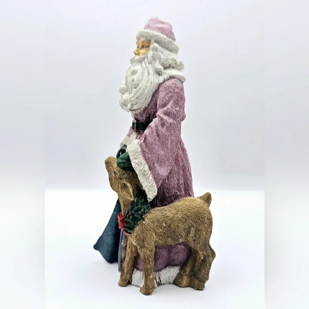 Vintage Midwest Imports Santa Claus Figurine Resin Antique Finish